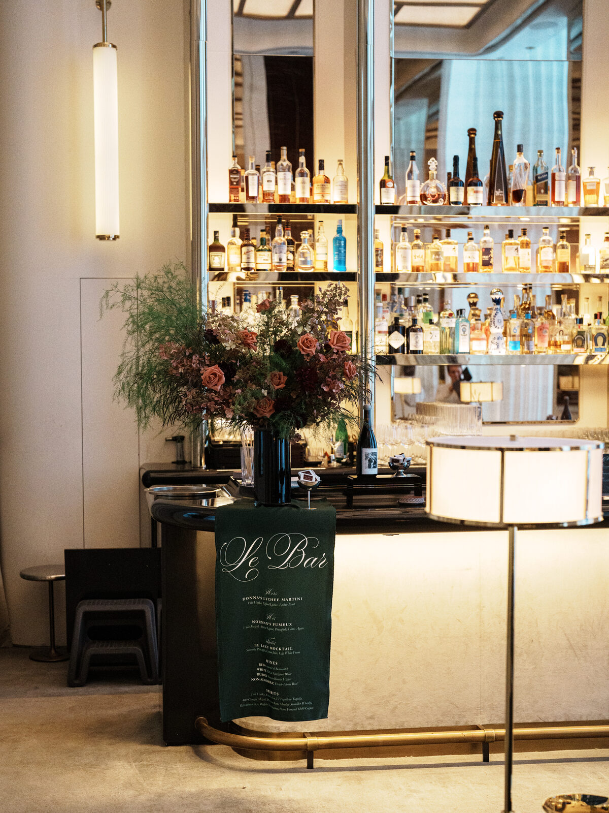 Wedding bar arrangement